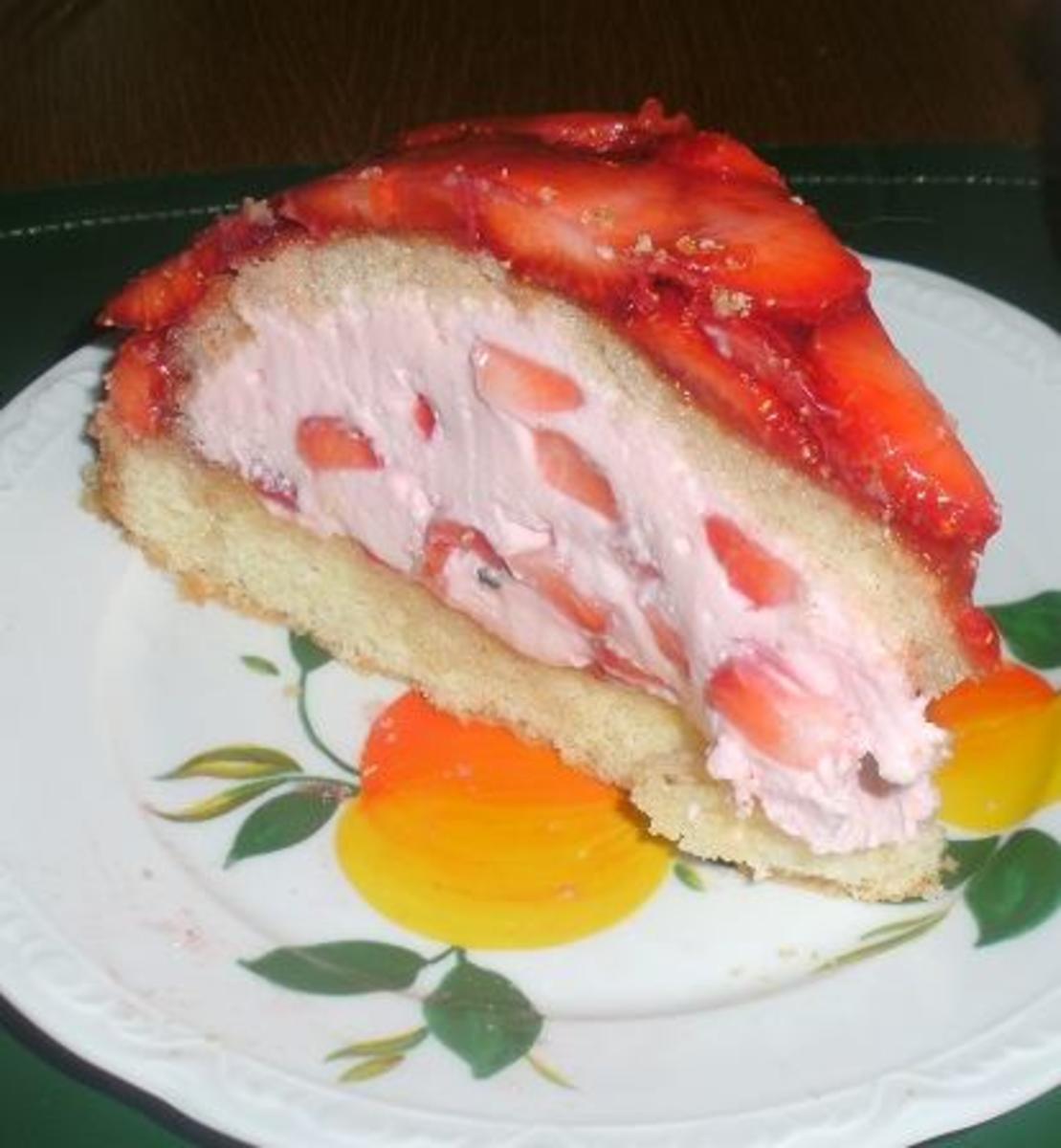 Biskuit Obstboden dick & Erdbeer Torte oder Kuppel - Rezept - Bild Nr. 125