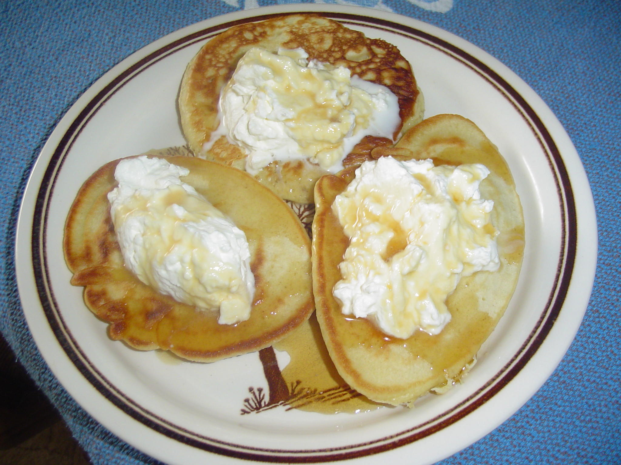 Bilder für Pancake Mein Mann wollte unbedingt Pancake mit Ahornsirup und Sahne Rezept