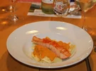 breite Bandnudeln mit gebratenem Lachs und Möhren-Orangensoße - Rezept - Bild Nr. 4