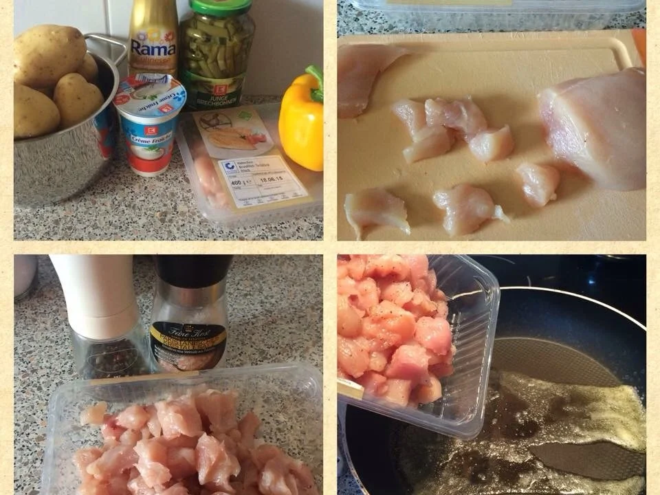 Rezept: Hähnchen-Bohnenpfanne Bild Nr. 315 Hähnchen-Bohnenpfanne - Rezept - Bild Nr. 315