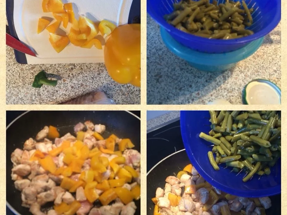 Rezept: Hähnchen-Bohnenpfanne Bild Nr. 316 Hähnchen-Bohnenpfanne - Rezept - Bild Nr. 316