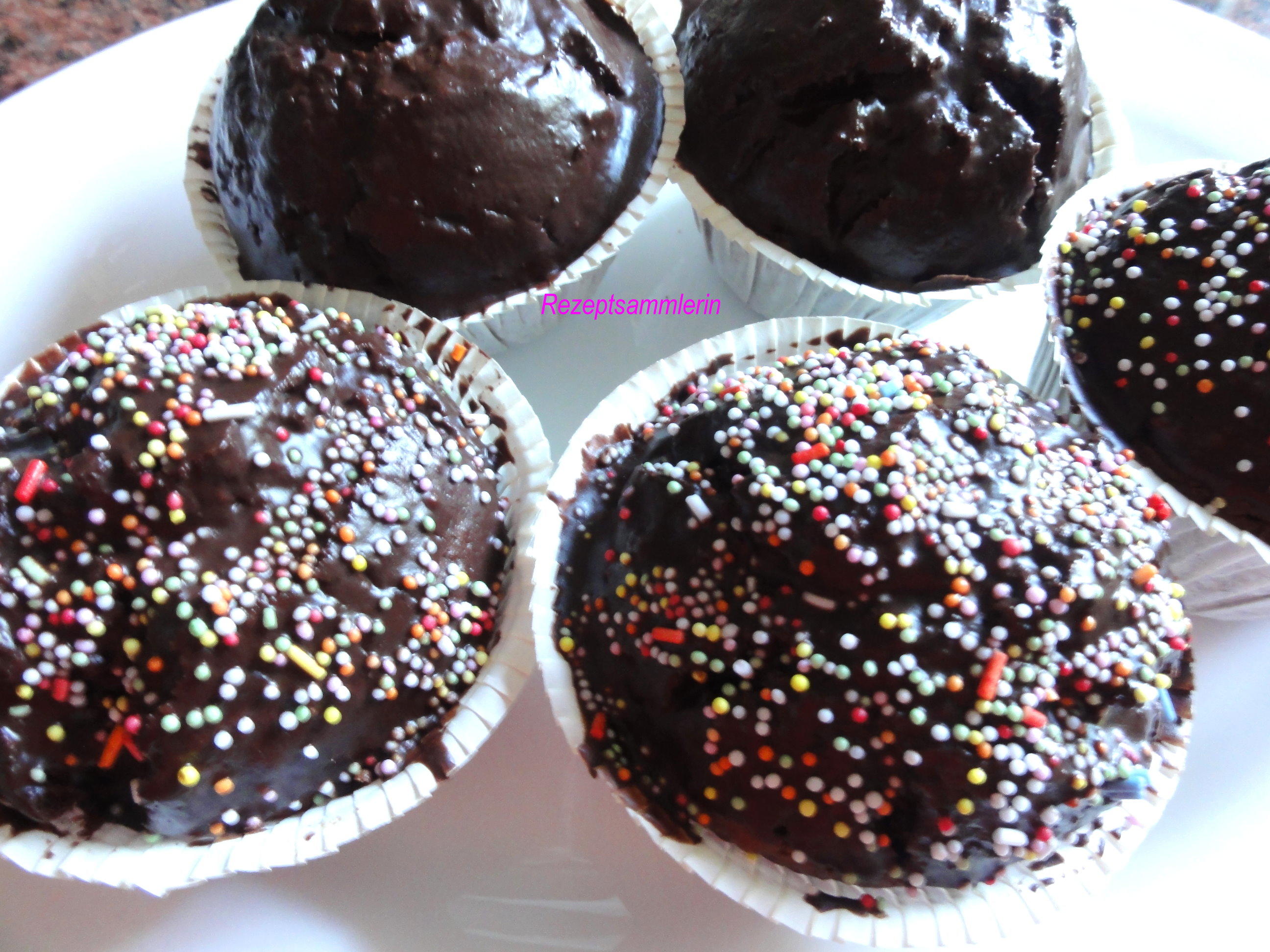 Muffins: NUSS - KAKAO - mit Schokoladenguß - Rezept By Rezeptsammlerin ...