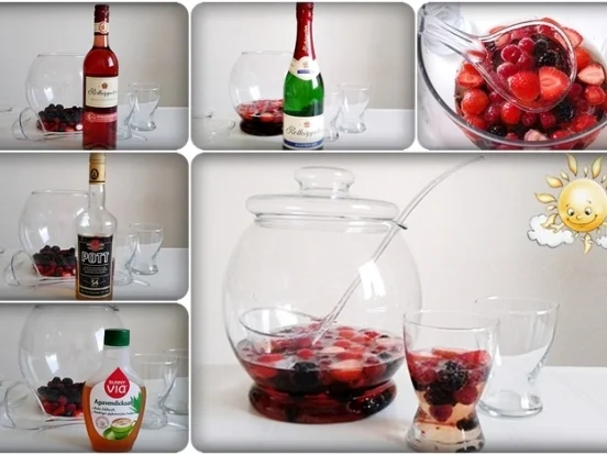 Rezept: Prickelnde Beeren-Bowle Bild Nr. 340 Prickelnde Beeren-Bowle - Rezept - Bild Nr. 340