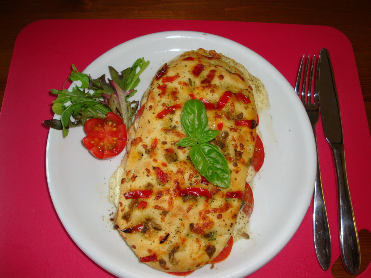 Focaccia,mit Tomate-Mozzarella, Abendbrot schnell und lecker ;o))) - Rezept - Bild Nr. 337
