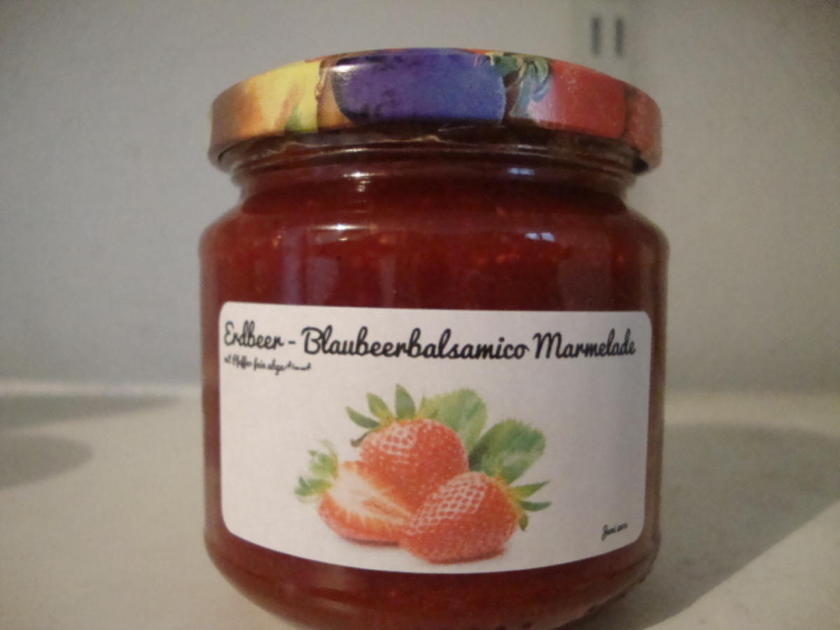 Erdbeermarmelade mit Blaubeerbalsamico und Pfeffer - Rezept - Bild Nr. 331