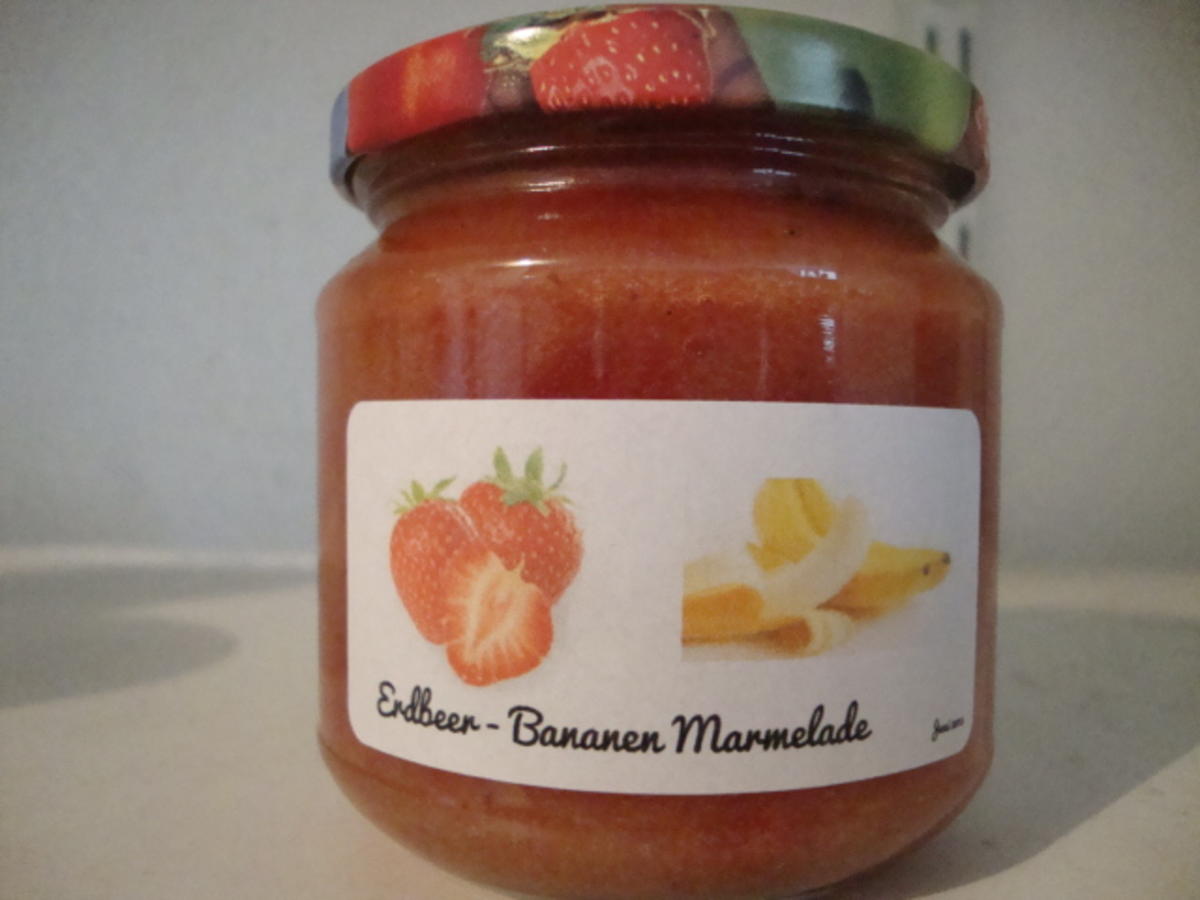 Erdbeer - Bananen Marmelade - Rezept mit Bild - kochbar.de