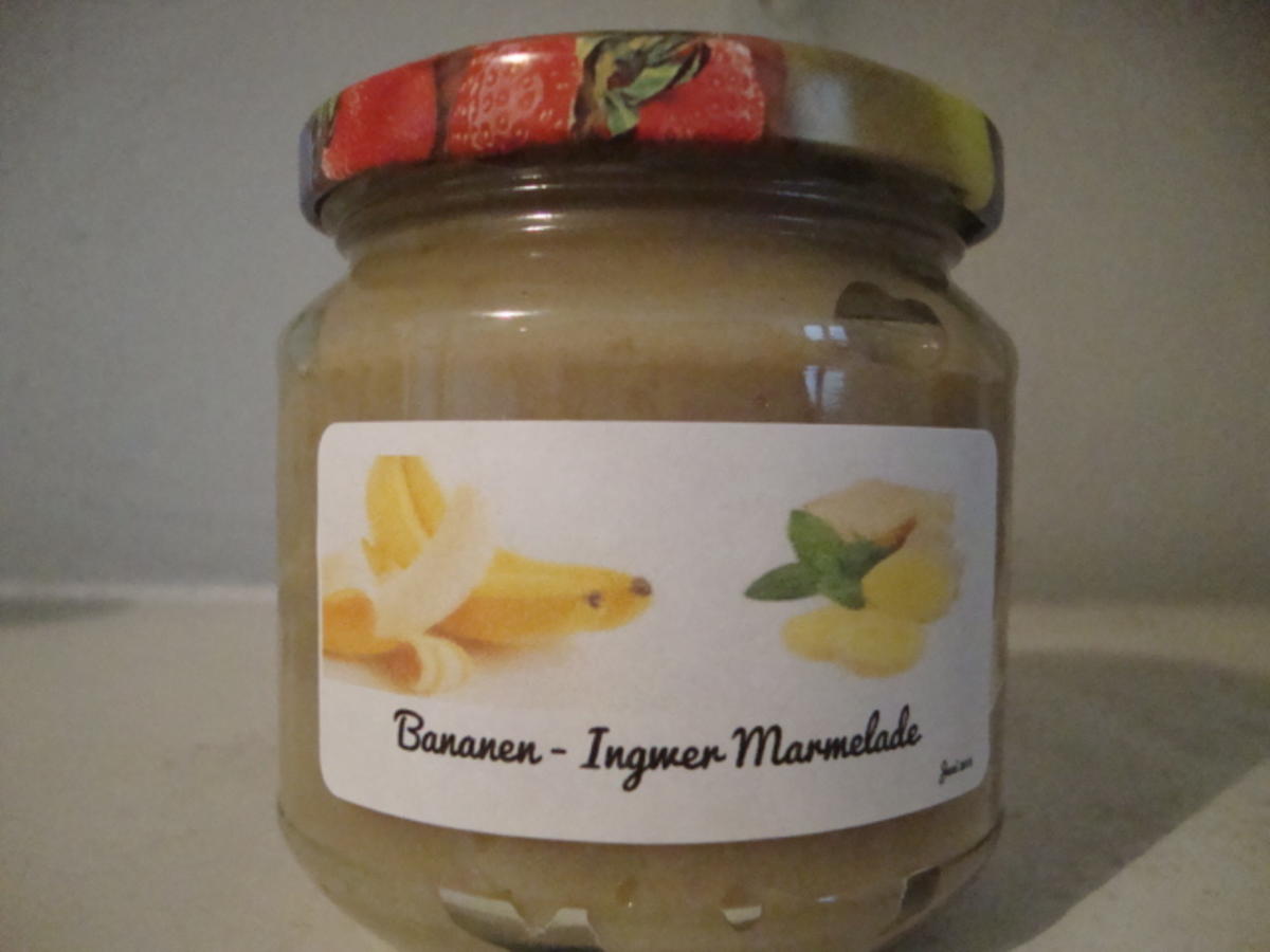 Bananenmarmelade mit Ingwer - Rezept mit Bild - kochbar.de