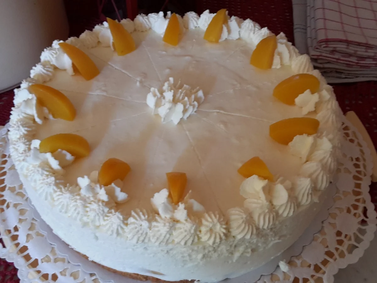 Pfirsich-Käse-Sahne-Torte - Rezept - Bild Nr. 340