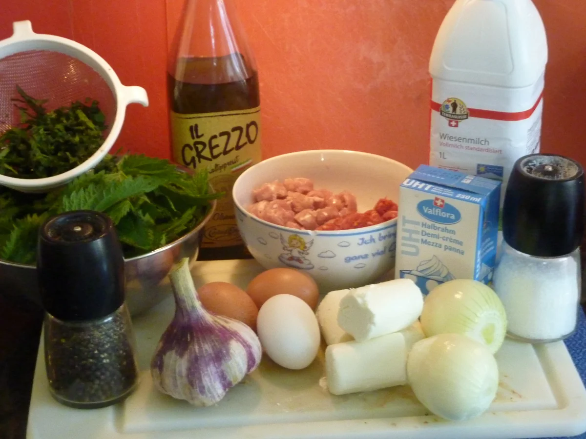 Rezept: Brennnessel - Quiche Bild Nr. 337 Brennnessel - Quiche - Rezept - Bild Nr. 337