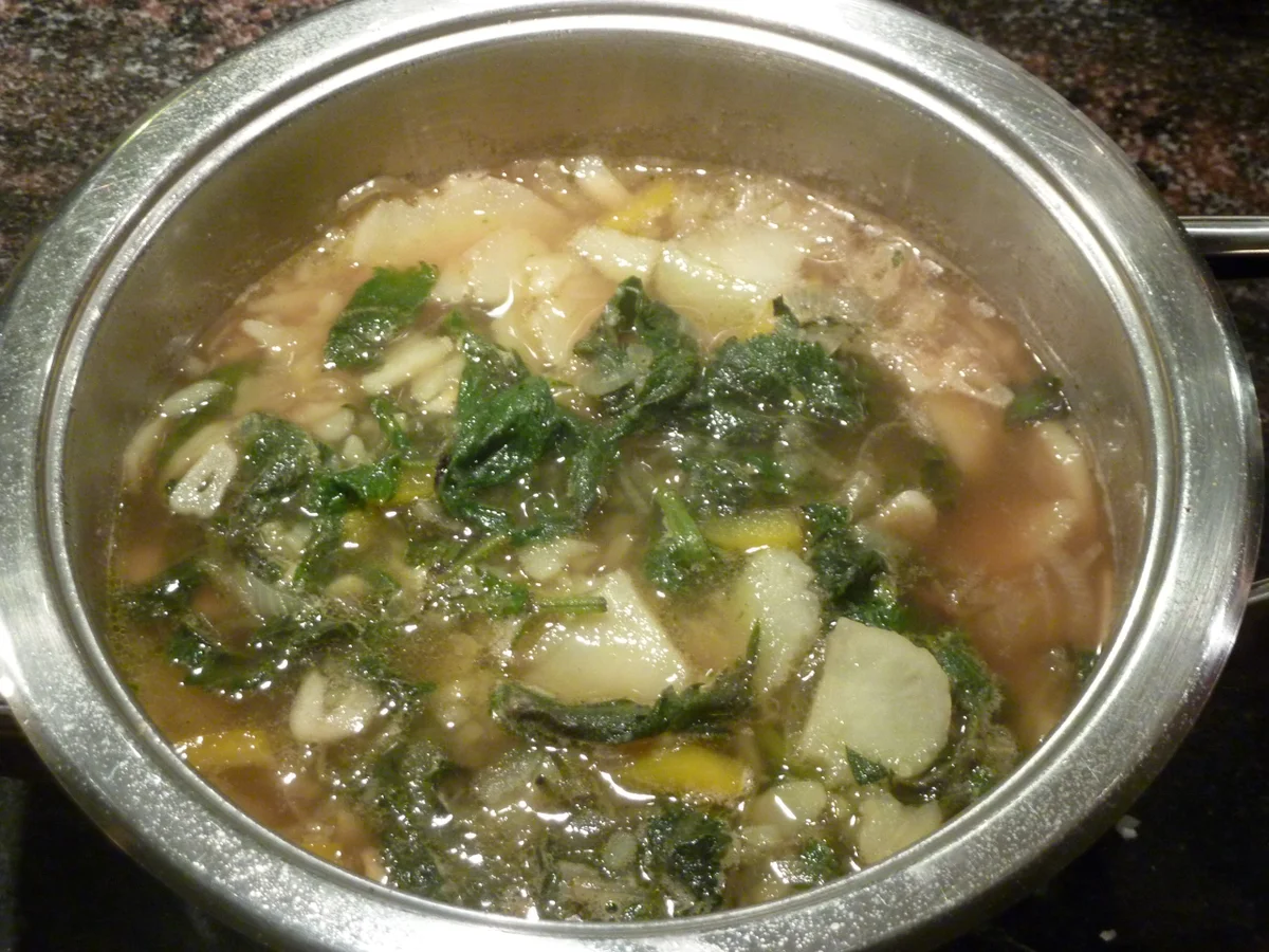 Brennnesselsuppe mit Käsenockerln - Rezept - Bild Nr. 364