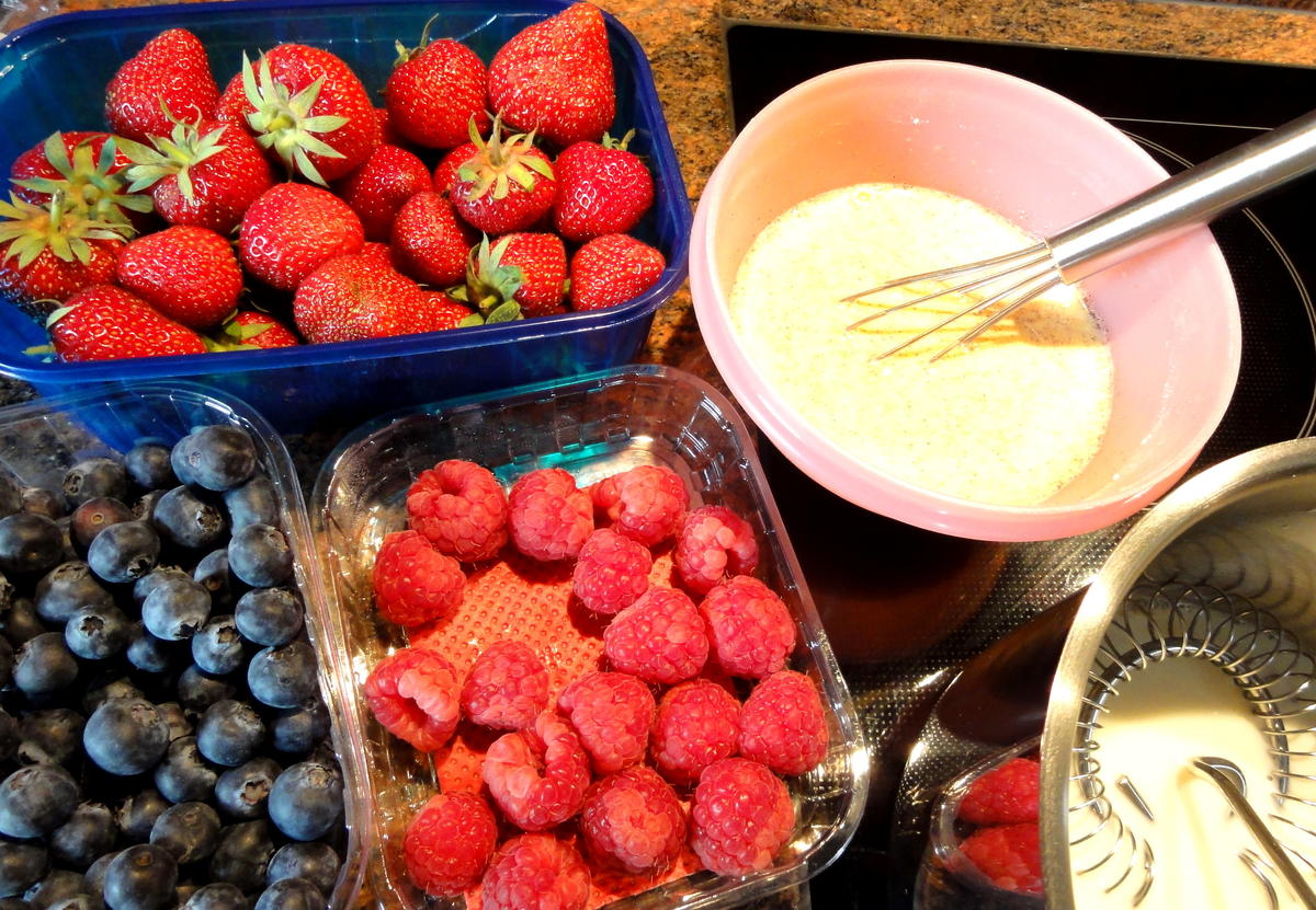 Blätterteig:   BEERENAUSWAHL auf Vanille-Pudding - Rezept - Bild Nr. 372