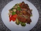 Knusperente auf gebratenem Gemüse - Rezept