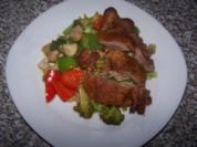 Knusperente auf gebratenem Gemüse - Rezept
