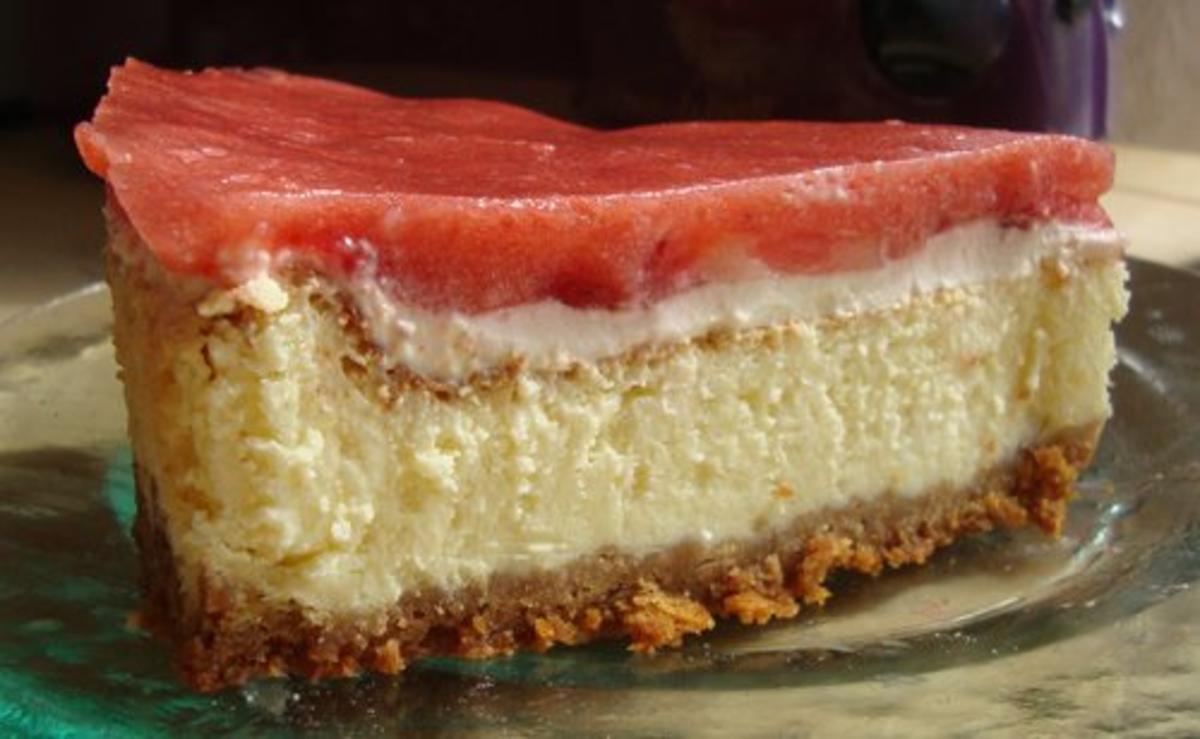 American Strawberry Cheesecake - Rezept