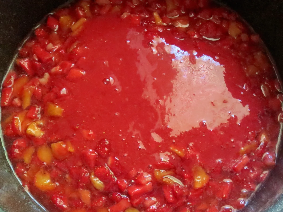 Rezept: Einmachen: Erdbeer-Aprikosen-Marmelade Bild Nr. 458 Einmachen: Erdbeer-Aprikosen-Marmelade - Rezept - Bild Nr. 458