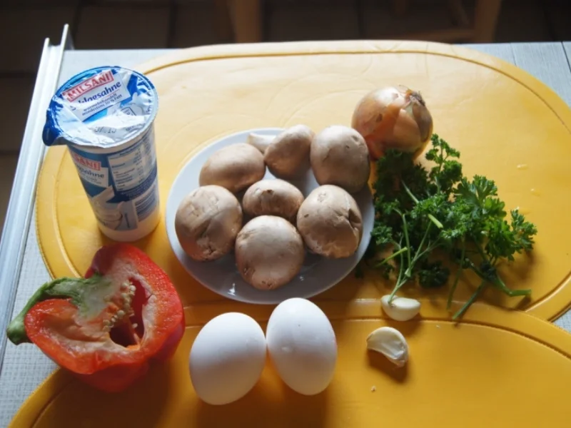 Champignon-Paprika-Omelett - Rezept - Bild Nr. 467
