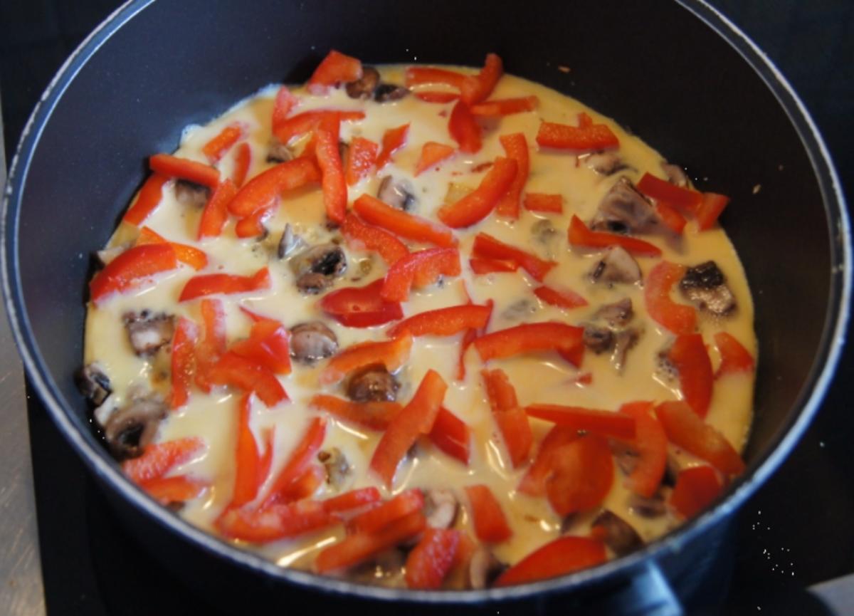 Champignon-Paprika-Omelett - Rezept - Bild Nr. 471