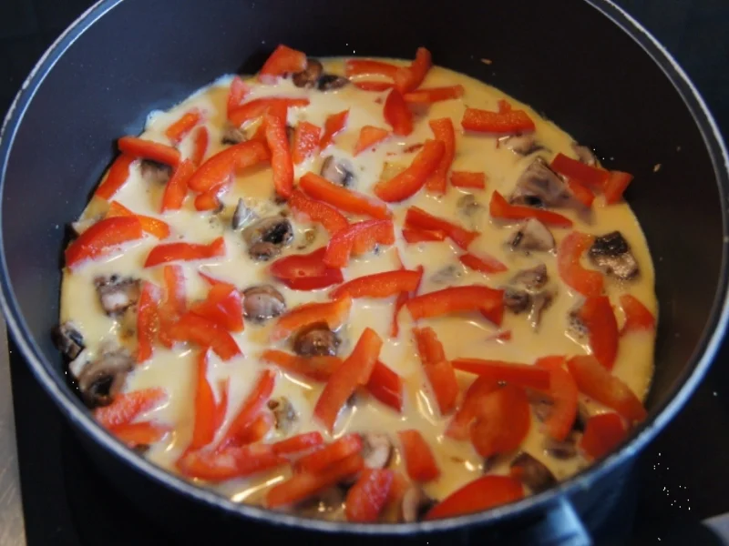 Champignon-Paprika-Omelett - Rezept - Bild Nr. 471