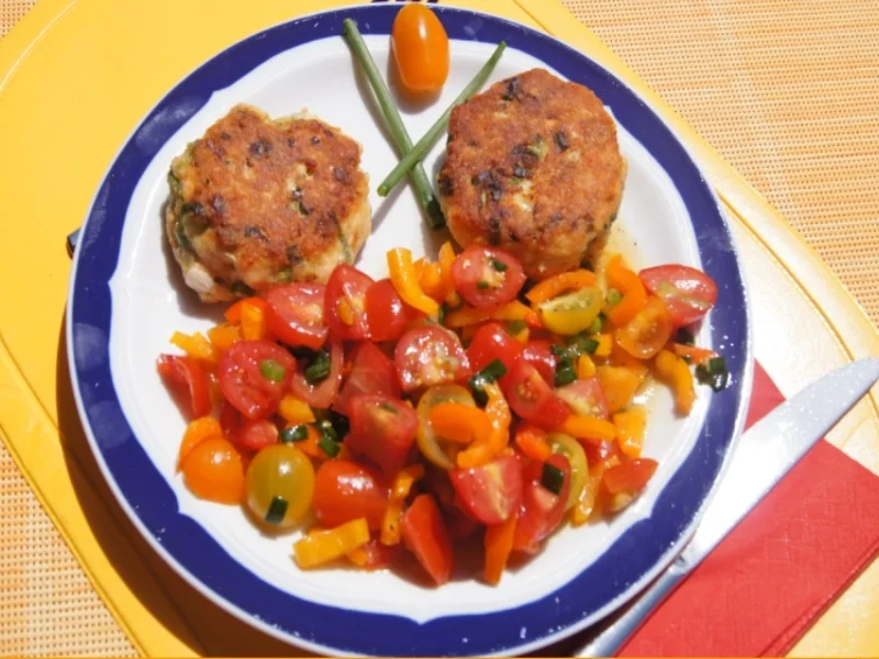 Lachsbuletten mit Gemüse Mix - Rezept - Bild Nr. 466