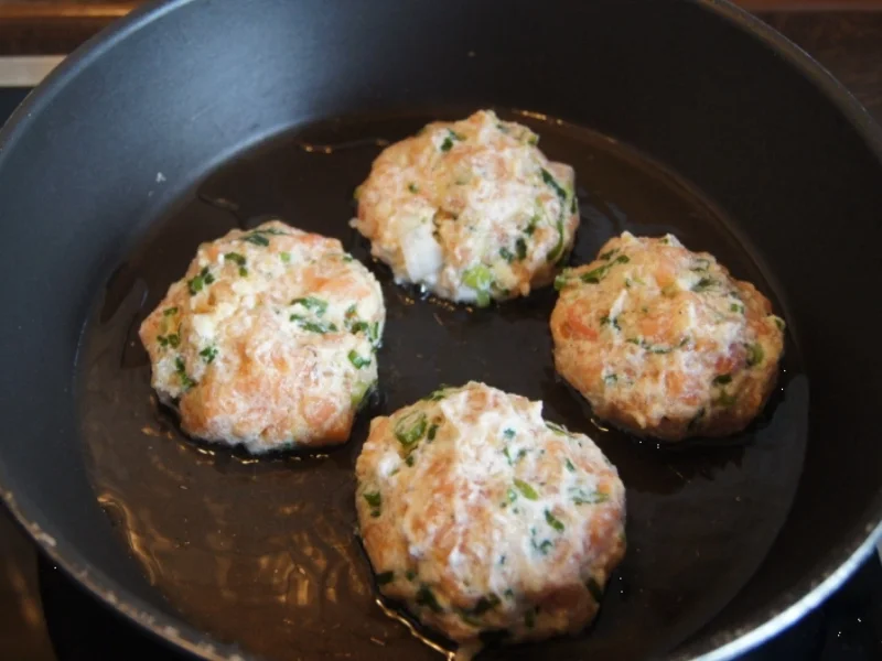 Lachsbuletten mit Gemüse Mix - Rezept - Bild Nr. 470