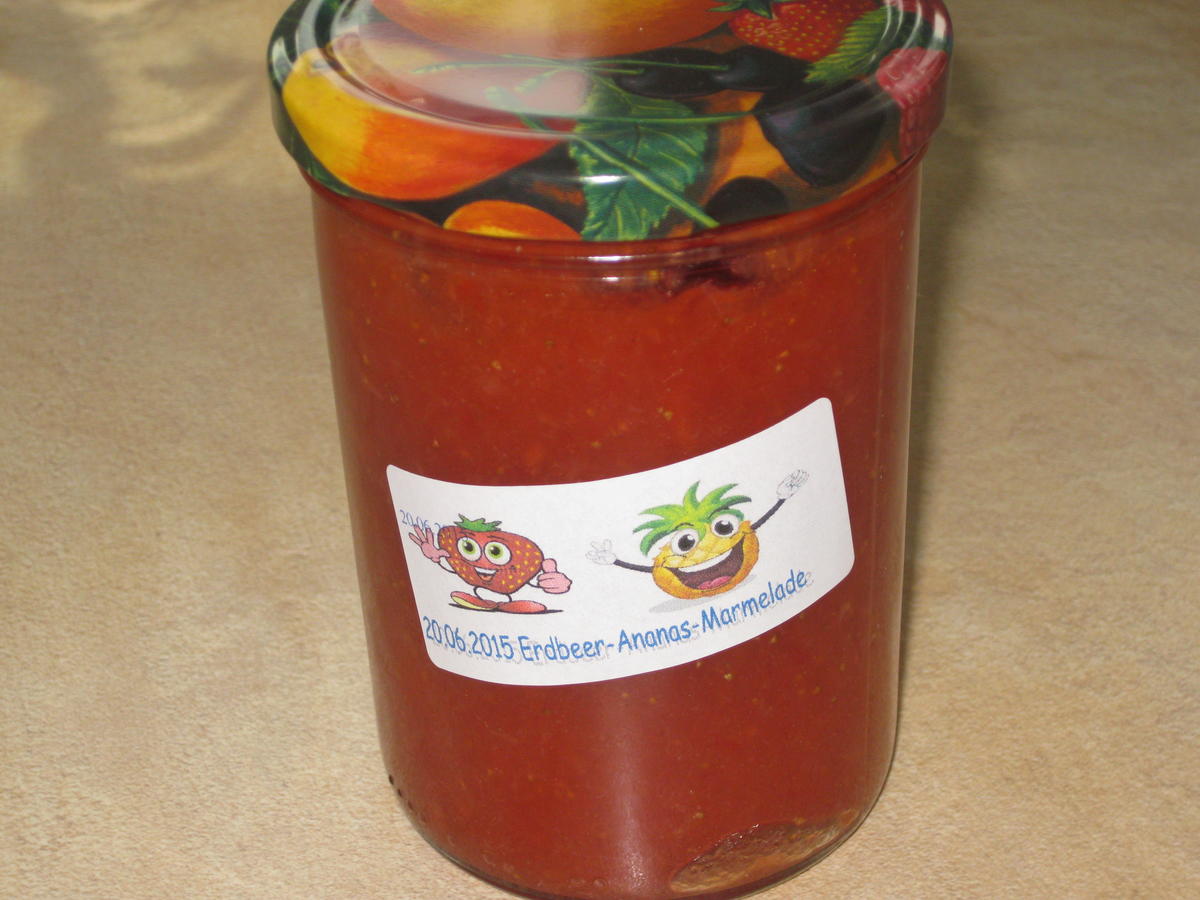 Erdbeer-Ananas-Marmelade - Rezept - Bild Nr. 476