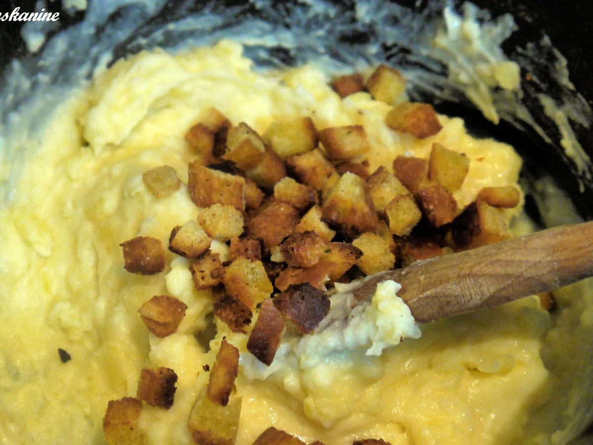 Piri-Piri-Schnitzelchen mit Knusprigem Kartoffel-Pecorino-Stampf - Rezept - Bild Nr. 501