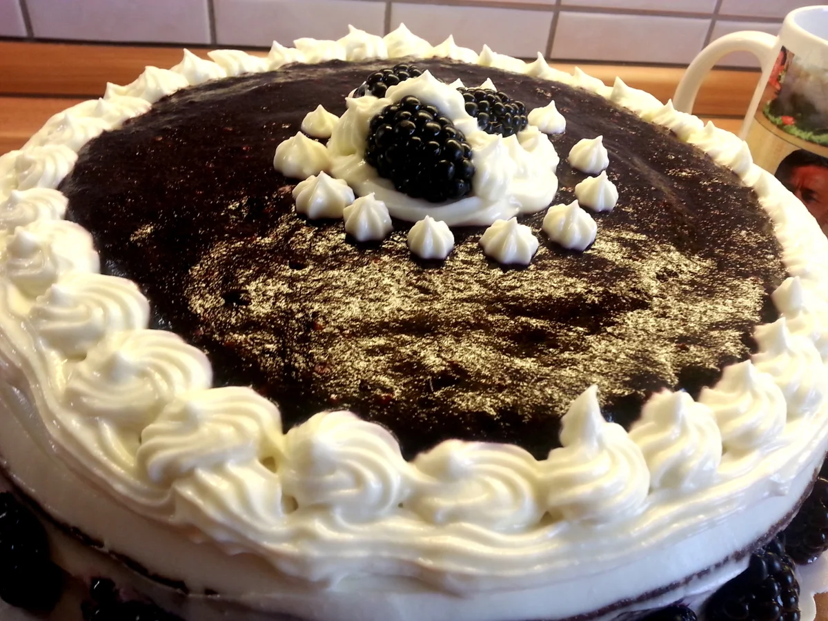 Mazu12-Brombeermus Torte ohne Butter und Sahne - Rezept - Bild Nr. 487