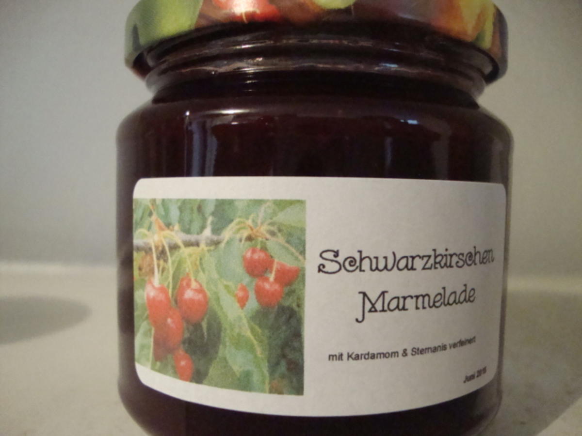 Bilder für Schwarzkirschen Marmelade mit Kardamom & Sternanis - Rezept