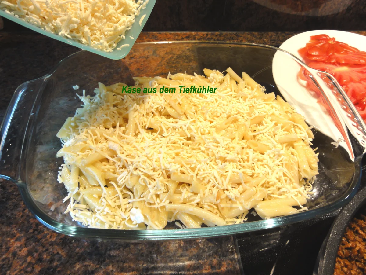 Nudeln:   MINI - PENNE - HACK - AUFLAUF - Rezept - Bild Nr. 523