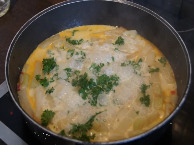 Mini-Hähnchen-Schnitzel auf Kohlrabi-Rahmgemüse - Rezept - Bild Nr. 547