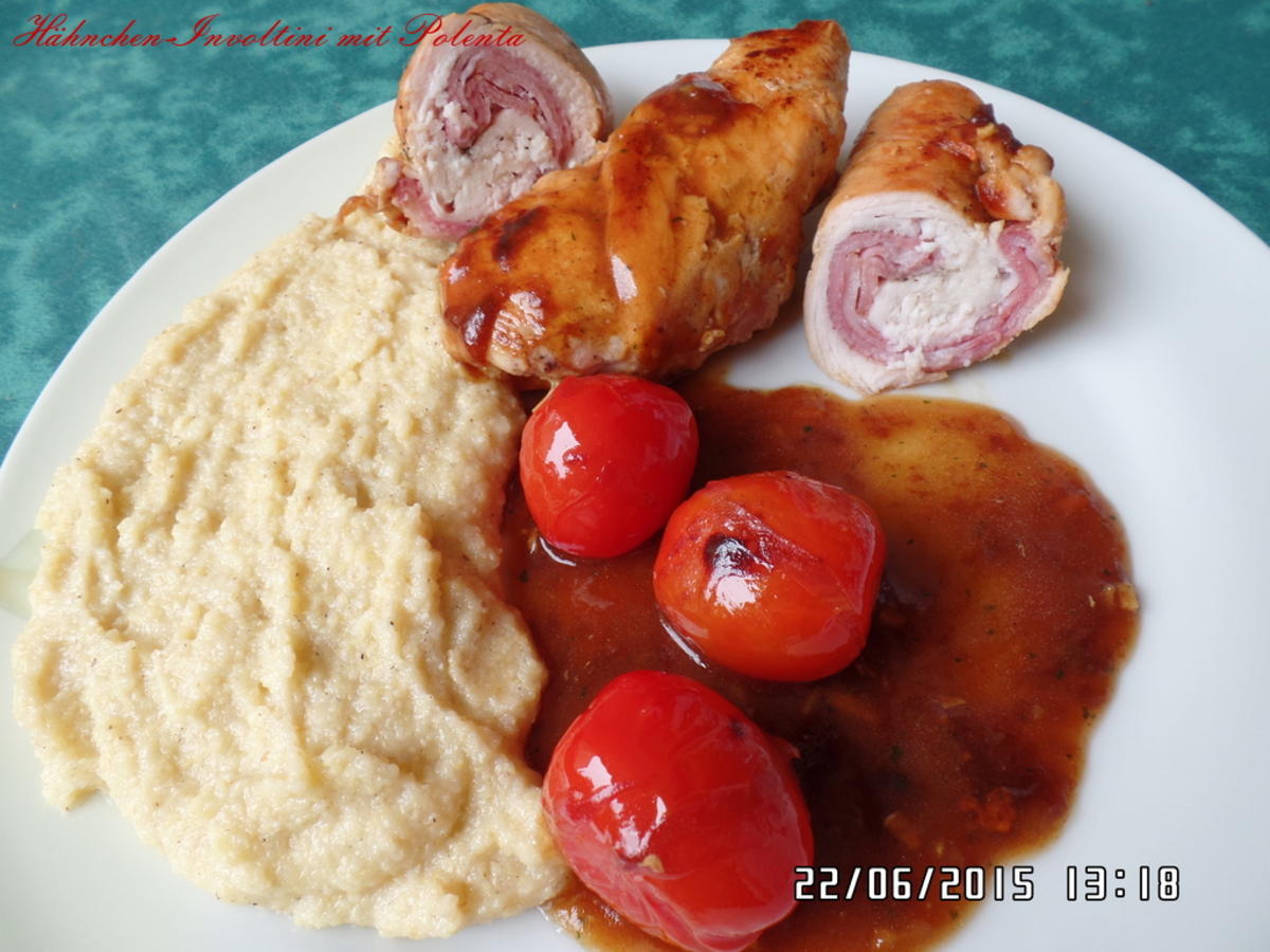 Bilder für Hähnchen-Involtini mit Polenta - Rezept