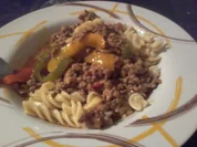 Rezept: paprika hack Pfanne mit Nudeln Bild Nr. 525 paprika hack Pfanne mit Nudeln - Rezept - Bild Nr. 525