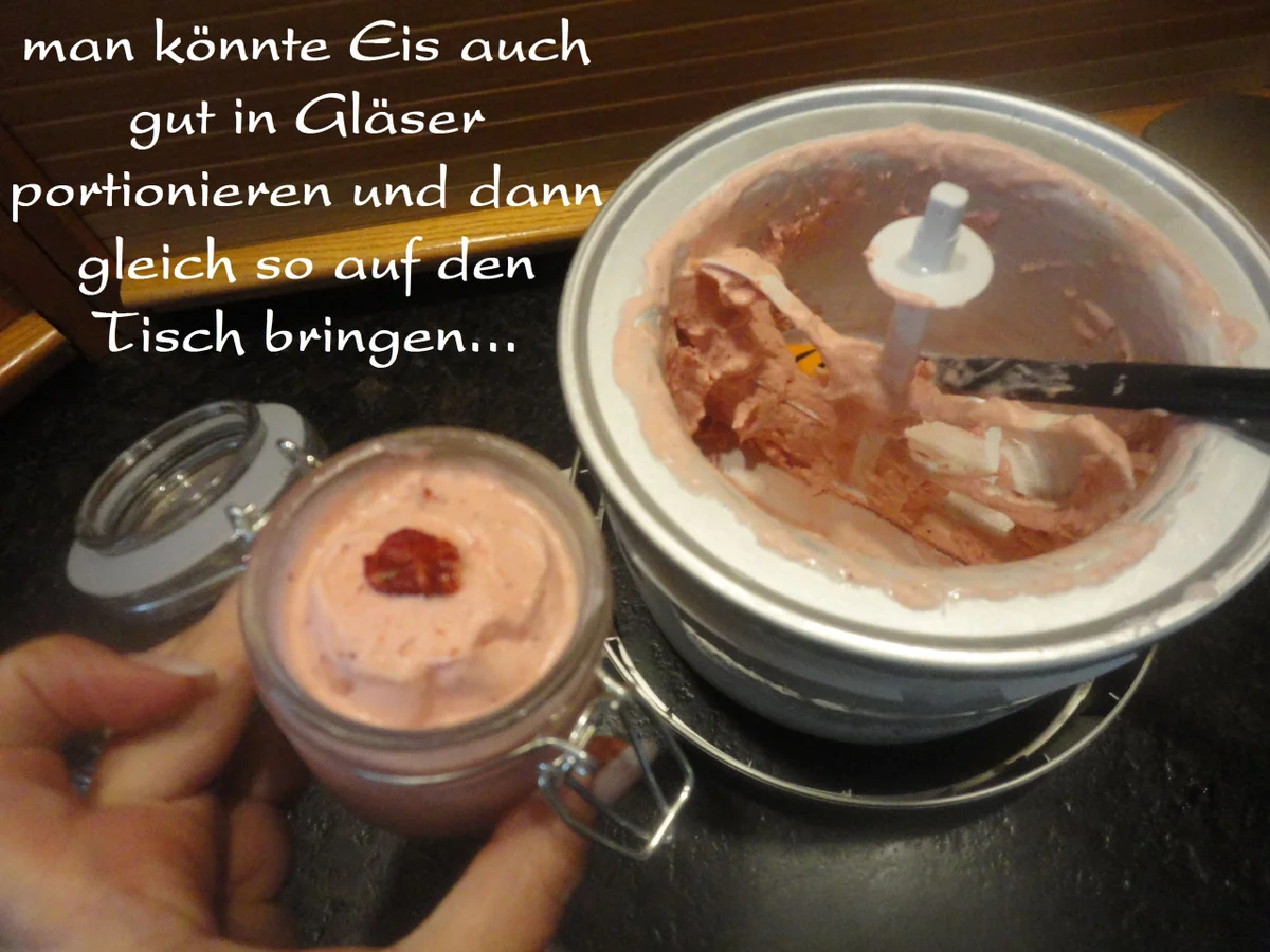 Eis Träumchen mit Wald Erdbeeren - Rezept - Bild Nr. 559