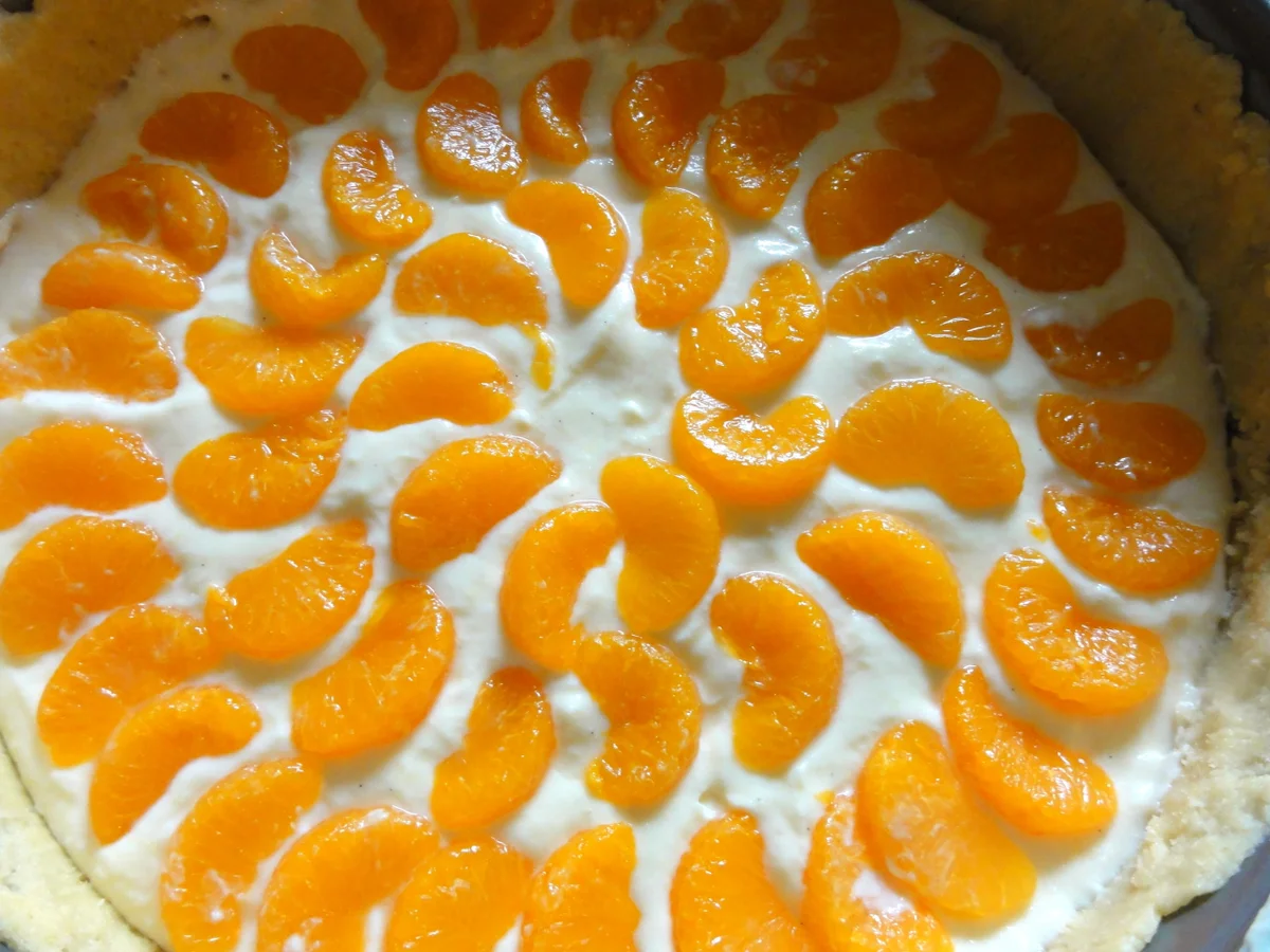 Rezept: Mürbeteig: KÄSEKUCHEN mit Mandarinen Bild Nr. 558 Mürbeteig: KÄSEKUCHEN mit Mandarinen - Rezept - Bild Nr. 558