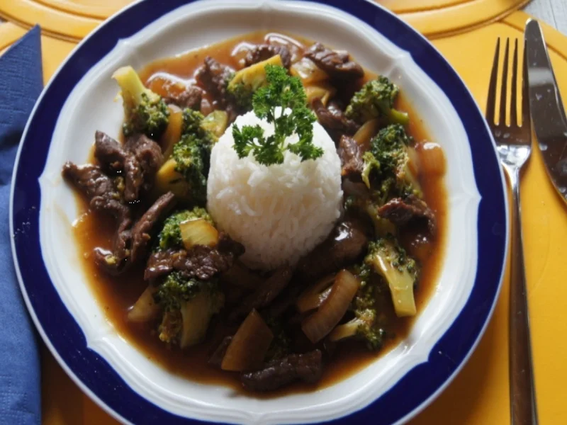 Rindfleisch-Brokkoli-Wok mit Reis - Rezept - Bild Nr. 561