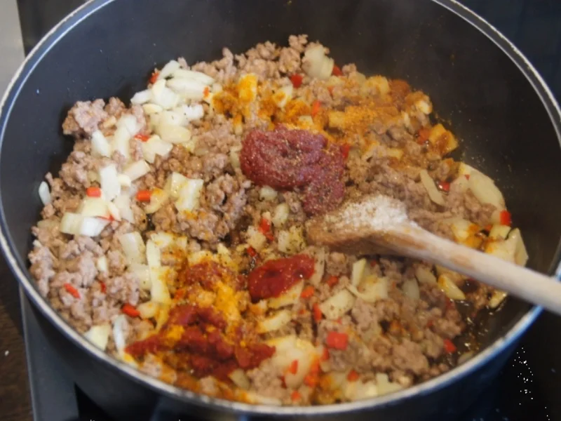 Rezept: Hackfleischsauce mit Drillingen Bild Nr. 570 Hackfleischsauce mit Drillingen - Rezept - Bild Nr. 570