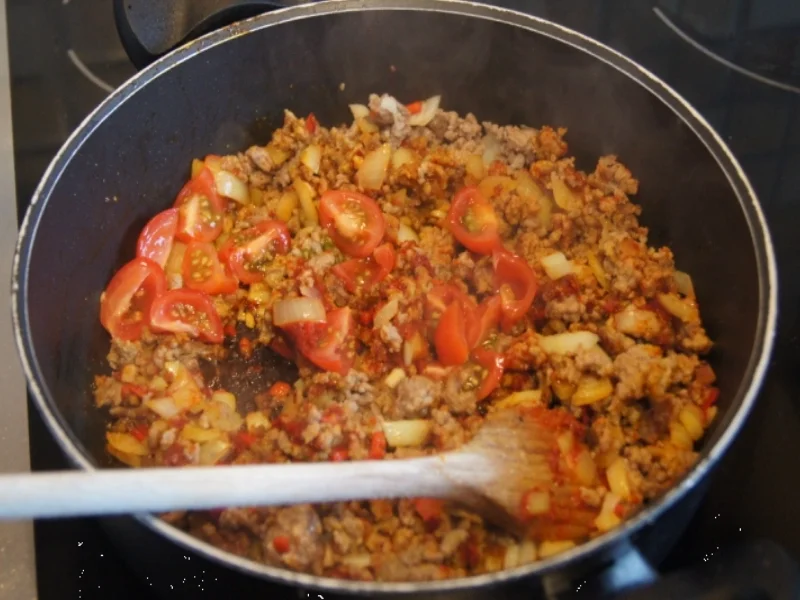 Rezept: Hackfleischsauce mit Drillingen Bild Nr. 571 Hackfleischsauce mit Drillingen - Rezept - Bild Nr. 571