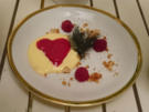 Rezept: Feine Vanille-Zimtcreme mit Himbeergranité und Butterstreuseln Bild Nr. 572 Feine Vanille-Zimtcreme mit Himbeergranité und Butterstreuseln - Rezept - Bild Nr. 572