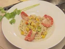 Glasnudelsalat mit Cashewkernen, Mango, Gurke, Koriander und Frühlingszwiebeln - Rezept - Bild Nr. 572