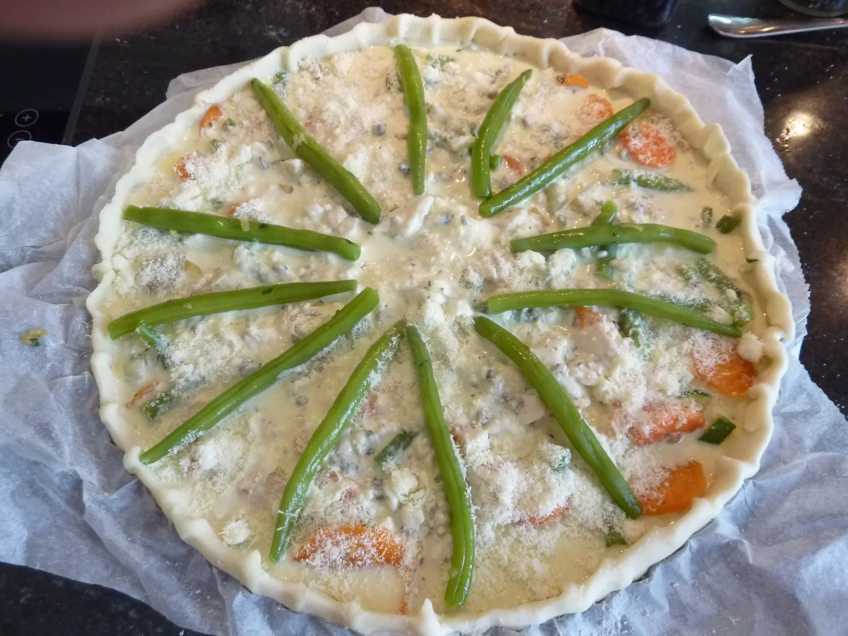 Gemüse - Ziegenfrischkäse Quiche - Rezept - Bild Nr. 580
