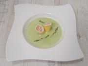 Grünes Spargelsüppchen mit kühlem Schinken-Frischkäse-Crêpe - Rezept - Bild Nr. 96