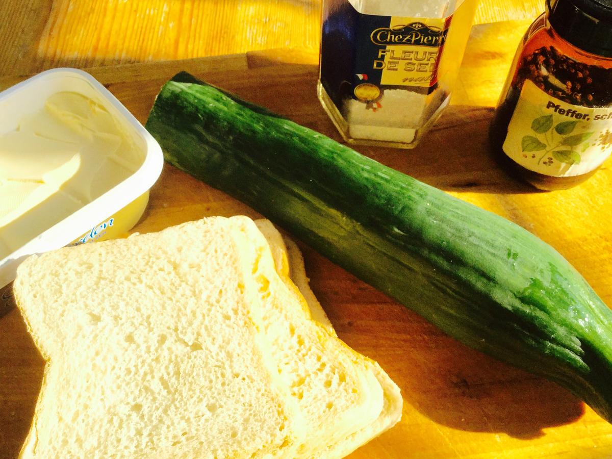 Gurken Sandwich - schnell &amp; einfach - 13 kcal/100g