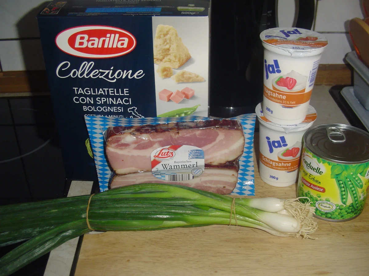 Grüne Tagliatelle mit einer Lauch-Speck-Erbsen Sahne Sauce - Rezept - Bild Nr. 105