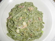 Grüne Tagliatelle mit einer Lauch-Speck-Erbsen Sahne Sauce - Rezept - Bild Nr. 110