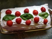 Biskuitroulade mit Erdbeeren und Basilikumcreme - Rezept - Bild Nr. 134