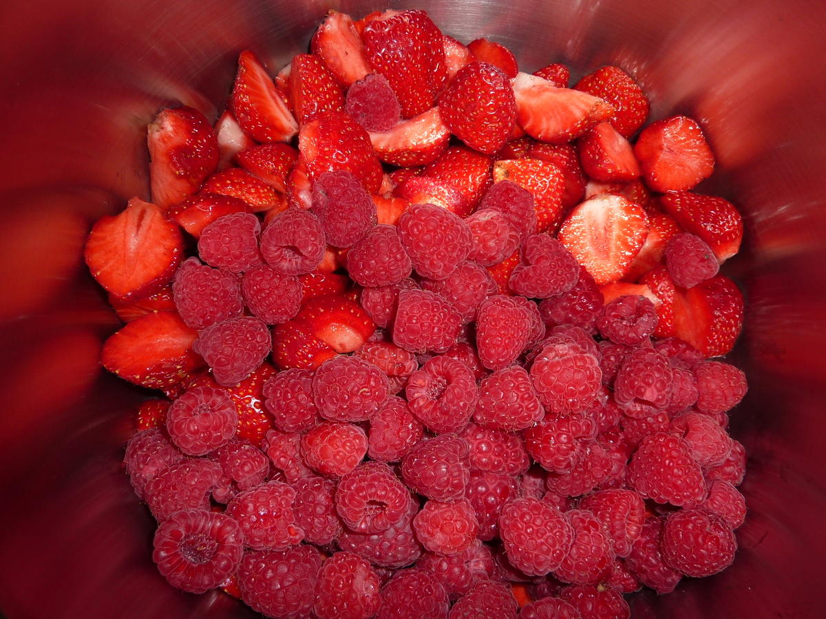 Marmelade: Erdbeer-Himbeerkonftitüre - Rezept - Bild Nr. 136