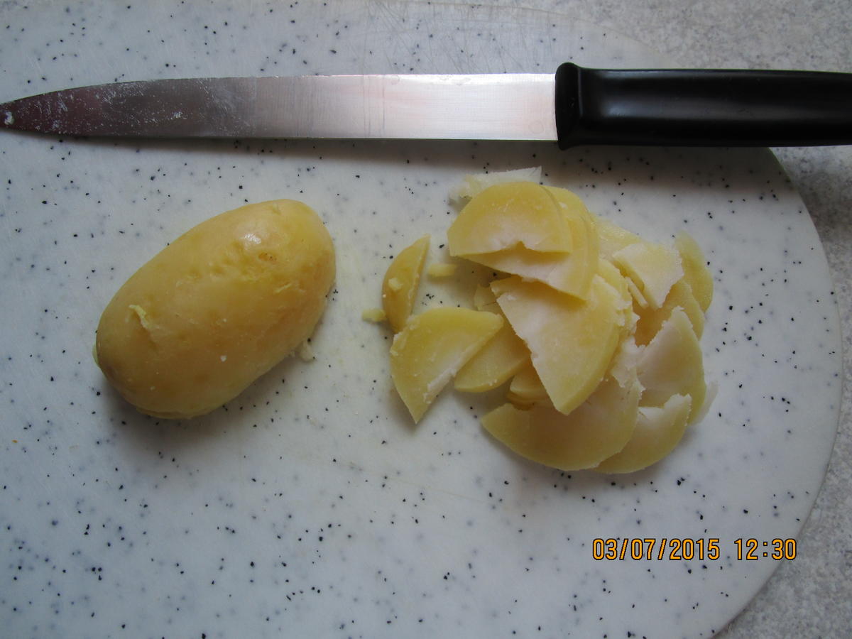 sommerlicher Kartoffelsalat ohne Majo wegen der Wärme - Rezept - Bild Nr. 150