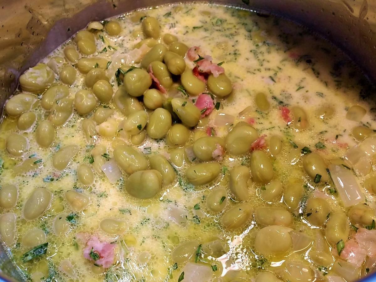 Dicke Bohnen in rahmiger Specksoße - schnell &amp; einfach - von mimi