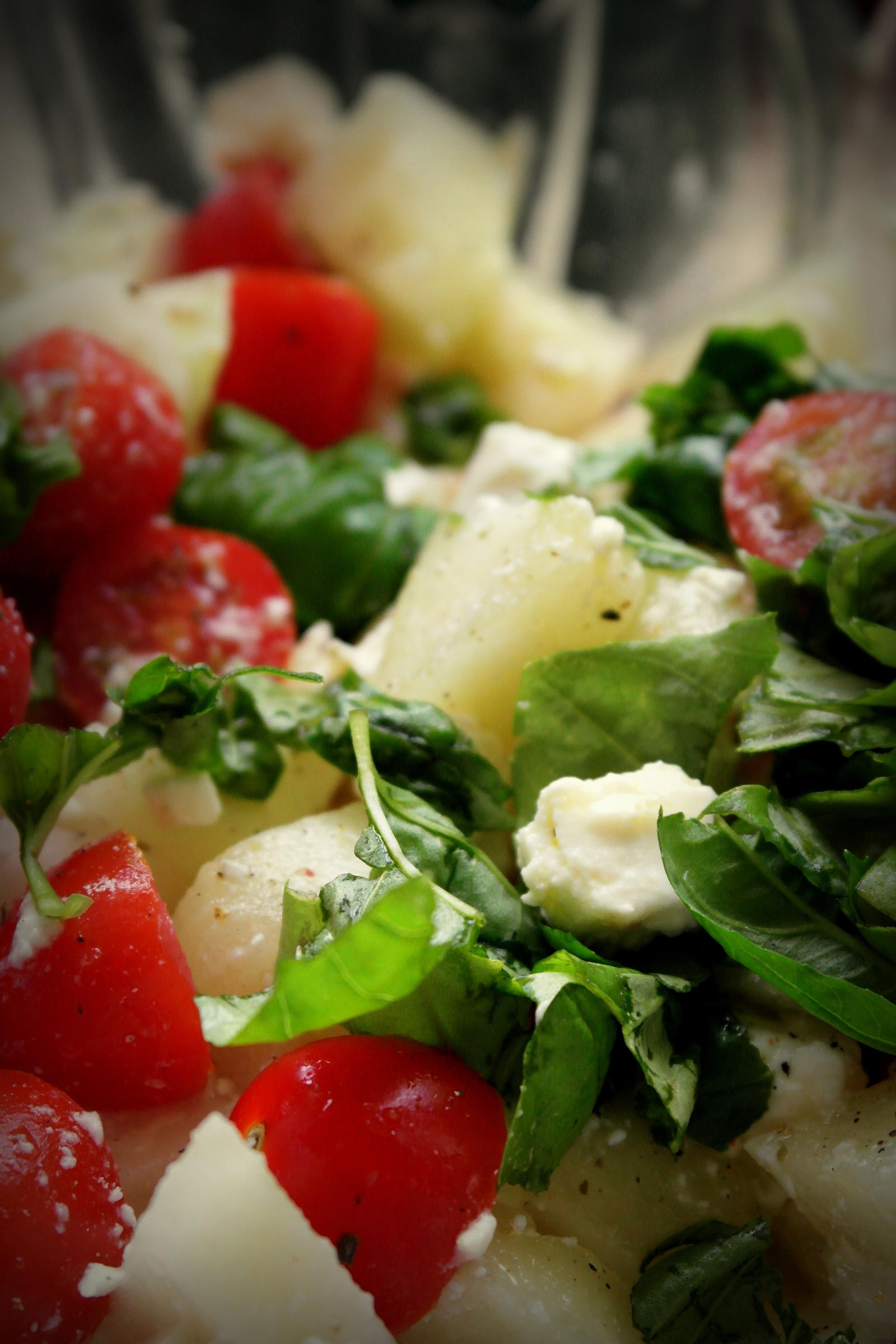 Bilder für Fruchtiger Tomaten-Melonen-Feta-Salat - Rezept