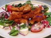 Zwischengericht: Salat mit panierter Hähnchenbrust - Rezept - Bild Nr. 213